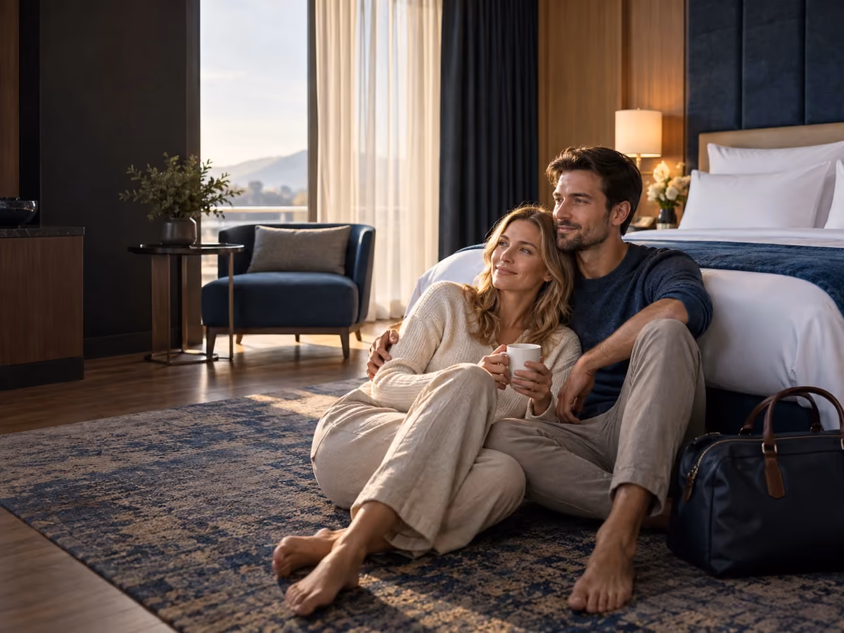 Фотобаннер акции «Каждая 4 ночь — в подарок!» гостиницы Дейма